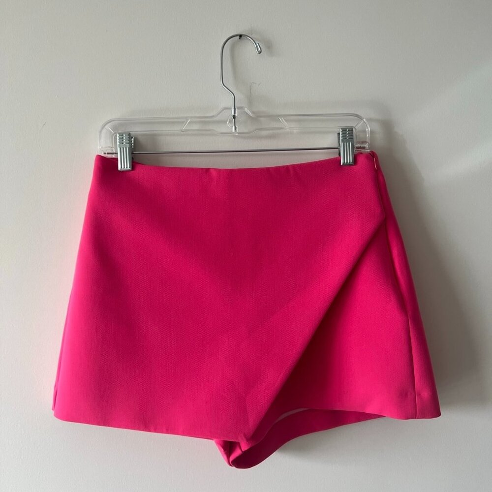 ZARA Asymmetrical Skort | Size M | Pink